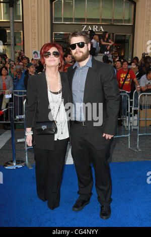 Sharon Osbourne and Jack Osbourne Gnomeo and Juliet World Premiere, held at the El Capitan Theatre - arrivals Hollywood, California - 23.01.11 Stock Photo