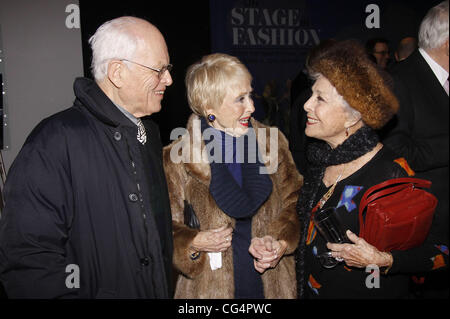 Dickie Moore, Jane Powell and Marge Champion Al Hirschfeld Permanent Installation Reception and Unveiling held at The New York Public Library for Performing Arts. New York City, USA - 25.01.11 Stock Photo