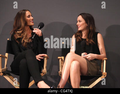 Minka Kelly, Leighton Meester Meet the Actors featuring the stars of 'The Roommate' at the Apple Store SoHo - Inside New York City, USA - 01.02.11 Stock Photo