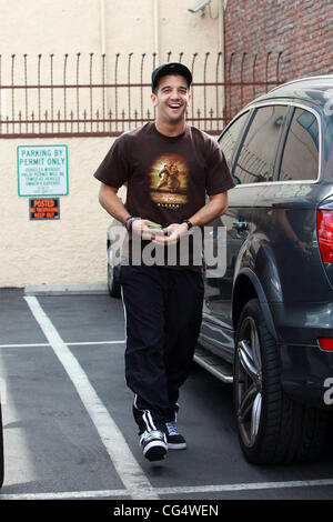 Mark Ballas outside the dance-rehearsal studio for ABC-TV's 'Dancing with the Stars'.  Los Angeles, California - 29.09.10 Stock Photo