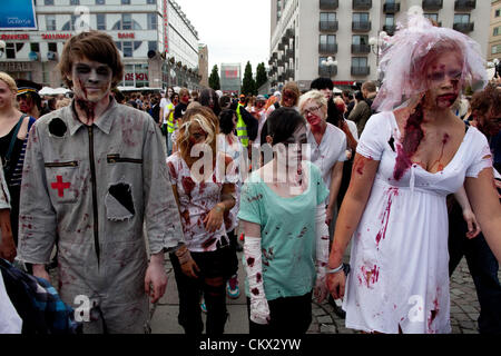 Zombies at Stockholm Zombie Walk 2012 Stock Photo