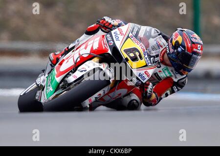 26th Aug 2012. Brno, Czech Republic MotoGP GP  Grand Prix from The Czech Republic Automotodrom Brno Picture shows Stefan Brandl ger Honda Stock Photo