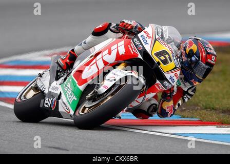 26th Aug 2012. Brno, Czech Republic MotoGP GP  Grand Prix from The Czech Republic Automotodrom Brno Picture shows Stefan Brandl ger Honda  Motorcycle Stock Photo