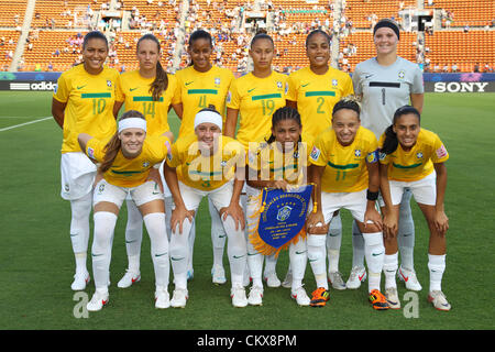 Brazil team group line up BRA AUGUST 19 2008 Football Beijing 2008