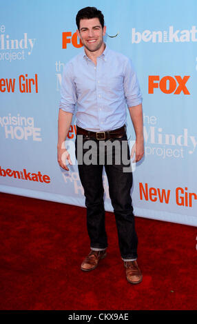 Aug. 26, 2012 - Los Angeles, California, U.S. - Max Greenfield  attends  The New Fox Tuesday Screening 26th August 2012 held at The Broad Stage at Santa Monica College,Santa Monica.CA.USA.(Credit Image: Â© TLeopold/Globe Photos/ZUMAPRESS.com) Stock Photo