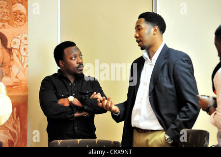 JOHANNESBURG, SOUTH AFRICA: American R&B singer Anthony Hamilton at the Nelson Mandela Foundation on August 21, 2012 in Johannesburg, South Africa. (Photo by Gallo Images / Daily Sun / Noko Mashilo) Stock Photo