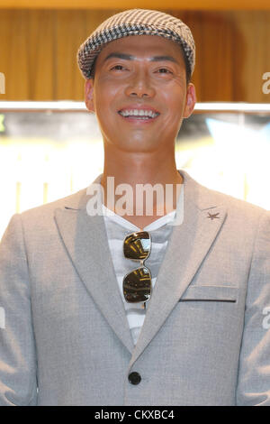 August 25, 2012 - Toronto, Canada - Hong Kong TVB Actor Michael Tse appearances at the Splendid China Mall for a press conference for an upcoming concert at Casino Rama.  (JKP/N8N) Stock Photo