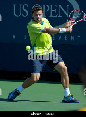 US Open 2012 Men's Match James Blake (USA) Vs. LuKas Lacko (SVK) with a ...