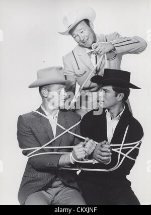 ROY ROGERS with George Maharis and Martin Milner.Supplied by   Photos, inc.(Credit Image: Â© Supplied By Globe Photos, Inc/Globe Photos/ZUMAPRESS.com) Stock Photo