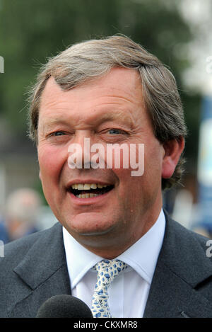 WILLIAM HAGGAS TRAINER YORK RACECOURSE YORK ENGLAND 25 August 2012 Stock Photo