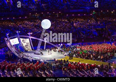 Stratford, London, UK. 29th Aug 2012. The Opening Ceremony of the London 2012 Paralympic Games at the Olympic Stadium in Stratford.  Credit:  Action Plus Sports Images / Alamy Live News