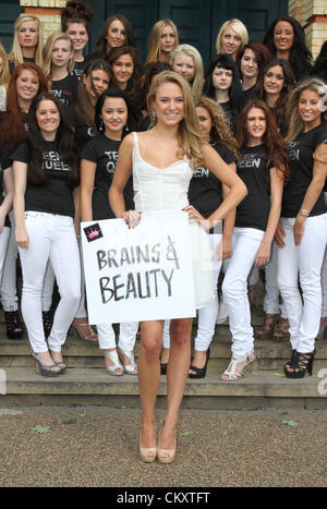 London UK. 30th Aug 2012. London - 'Made in Chelsea' star, Kimberley Garner attends Press launch and photocall for Teen Queen UK, a teenage beauty pageant which aims to inspire girls from all walks of life to follow their dreams. Pageant also aims to raise £20k for the Make A Difference Foundation. Alexandra Palace, London - August 30th 2012  Photo by Keith Mayhew Stock Photo