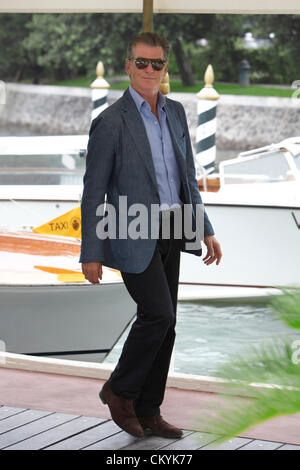 Venice, Italy. 3rd September, 2012. 69th Venice Film Festival. Actor Pierce Brosnan arrives a  Hotel Excelsior. Stock Photo