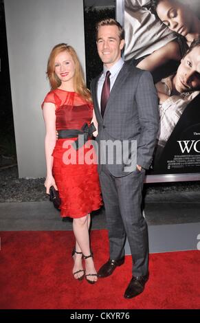 Kimberly Brook, James Van Der Beek at arrivals for THE WORDS Premiere, The ArcLight Cinemas, Los Angeles, CA September 4, 2012. Photo By: Elizabeth Goodenough/Everett Collection Stock Photo