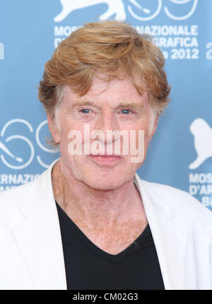 ROBERT REDFORD THE COMPANY YOU KEEP. PHOTOCALL. 69TH VENICE FILM FESTIVAL VENICE  ITALY 06 September 2012 Stock Photo