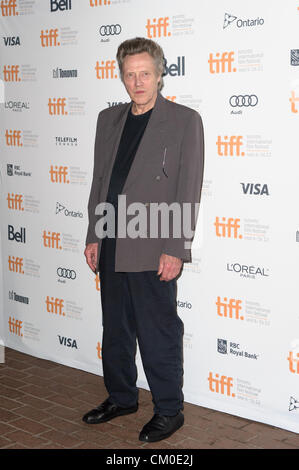 Sept. 7, 2012 - Toronto, Ontario, Canada - Actor CHRISTOPHER WALKEN attends the 'Seven Psychopaths' premiere during the 2012 Toronto International Film Festival held at Ryerson Theatre on September 7, 2012 in Toronto, Canada (Credit Image: © Igor Vidyashev/ZUMAPRESS.com) Stock Photo