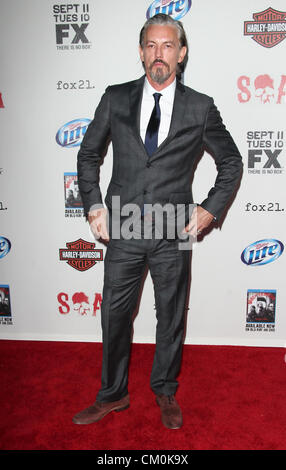 Sept. 8, 2012 - Los Angeles, California, U.S. - Tommy Flanagan  attends  Season Five Premiere Screening of FX's SONS OF ANARCHY  on 8th September 2012,Westwood Village Theater Los Angeles.CA.USA.(Credit Image: Â© TLeopold/Globe Photos/ZUMAPRESS.com) Stock Photo