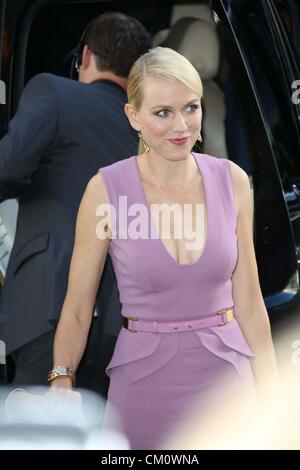 Toronto, Canada. 9th September 2012. Actress Naomi Watts arrives at the premiere of ''The Impossible'' during the Toronto International Film Festival at Princess Whales Theatre in Toronto, Canada, on 09 September 2012.(Credit Image: Â© Alec Michael/Globe Photos/ZUMAPRESS.com) Stock Photo