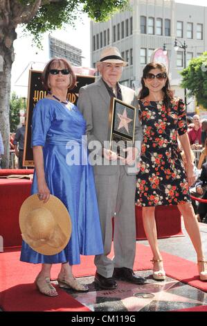 Los Angeles, California. 10th September 2012. Walter Koenig, Judy Levitt, daughter Danielle at the induction ceremony for Star on the Hollywood Walk of Fame for Walter Koenig, Hollywood Boulevard, Los Angeles, CA September 10, 2012. Photo By: Elizabeth Goodenough/Everett Collection/Alamy Live News Stock Photo