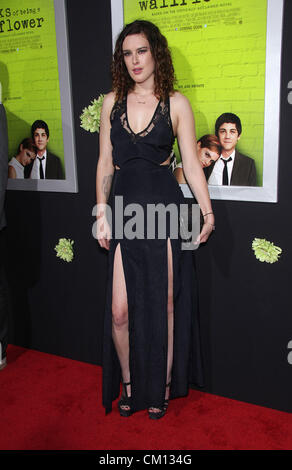 Sept. 10, 2012 - Hollywood, California, U.S. - Rumer Willis arrives for the premiere of the film 'The Perks of Being a Wallflower' at the Cinerama Dome theater. (Credit Image: Credit:  Lisa O'Connor/ZUMAPRESS.com)/Alamy Live News Stock Photo