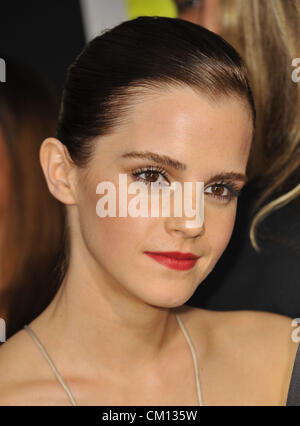 Sept. 10, 2012 - Los Angeles, California, U.S. - Actress EMMA WATSON arrives for the Los Angeles Premiere of 'The Perks Of Being A Wallflower' held at the Arclight Cinerama Dome in Hollywood.(Credit Image: Credit:  D. Long/Globe Photos/ZUMAPRESS.com)/Alamy Live News Stock Photo