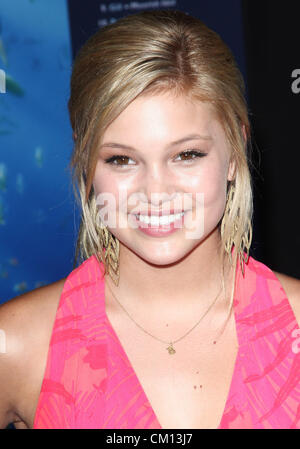 Sept. 10, 2012 - Los Angeles, California, U.S. - Olivia Holt  attends Disney Pixar's ''Finding Nemo'' Disney Digital 3D Premiere on 10th September 2012 at  The El Capitan Theatre,Los Angeles, CA.USA.(Credit Image: Â© TLeopold/Globe Photos/ZUMAPRESS.com) Stock Photo