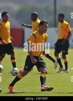 JOHANNESBURG, SOUTH AFRICA - SEPTEMBER 12, Matthew Rusike during the Kaizer Chiefs media open day at The Village, Naturena on September 12, 2012 in Johannesburg, South Africa Photo by Duif du Toit / Gallo Images Stock Photo