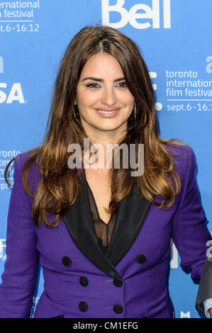 Toronto, Ontario, Canada - PENELOPE CRUZ attends the 'Twice Born' photo call during the 2012 Toronto International Film Festival held at TIFF Bell Lightbox on September 13, 2012 in Toronto, Canada. Stock Photo