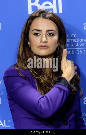 Toronto, Ontario, Canada - PENELOPE CRUZ attends the 'Twice Born' photo call during the 2012 Toronto International Film Festival held at TIFF Bell Lightbox on September 13, 2012 in Toronto, Canada. Stock Photo