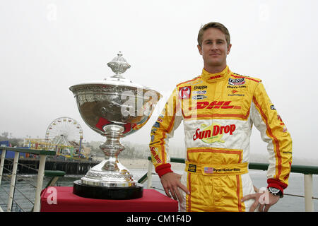 Sept. 13, 2012 - Fontana, California, U.S - Indycar, MAV TV 500, Fontana, CA, September 12-15 2012,  Astor Cup for Indycar champion, Santa Monica Pier, Press Conference,  RYAN HUNTER REAY, Andretti Autosport (Credit Image: © Ron Bijlsma/ZUMAPRESS.com) Stock Photo