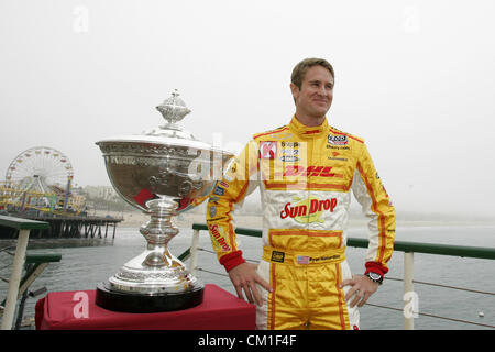 Sept. 13, 2012 - Fontana, California, U.S - Indycar, MAV TV 500, Fontana, CA, September 12-15 2012,  Astor Cup for Indycar champion, Santa Monica Pier, Press Conference,  RYAN HUNTER REAY, Andretti Autosport (Credit Image: © Ron Bijlsma/ZUMAPRESS.com) Stock Photo