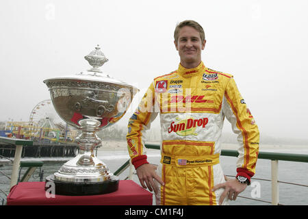 Sept. 13, 2012 - Fontana, California, U.S - Indycar, MAV TV 500, Fontana, CA, September 12-15 2012,  Astor Cup for Indycar champion, Santa Monica Pier, Press Conference,  RYAN HUNTER REAY, Andretti Autosport (Credit Image: © Ron Bijlsma/ZUMAPRESS.com) Stock Photo