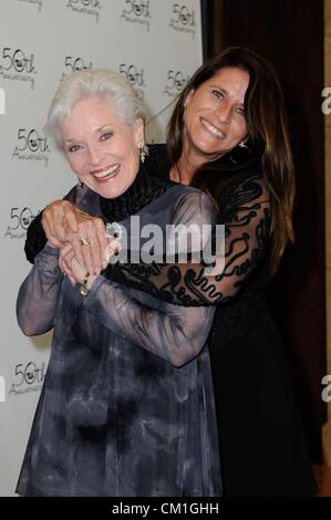 Lee Meriwether, daughter Lesley Aletter at arrivals for Theatre West 50th Anniversary Gala, The Taglyan Cultural Complex, Los Angeles, CA September 13, 2012. Photo By: Sara Cozolino/Everett Collection Stock Photo