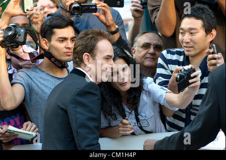 Sept. 13, 2012 - Toronto, Ontario, Canada - BILLY BOB THORNTON poses for a photo with a fan as he arrives at the 'Jayne Mansfield's Car' premiere during the 2012 Toronto International Film Festival at Roy Thomson Hall. (Credit Image: © Igor Vidyashev/ZUMAPRESS.com) Stock Photo