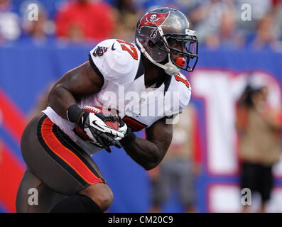 Sept. 16, 2012 - Florida, U.S. - Tampa Bay Buccaneers wide receiver Arrelious Benn (17) return the ball during the first quarter. FIRST HALF ACTION: The Tampa Bay Buccaneers play the New York Giants at MetLife Stadium in East Rutherford, N.J. on Sunday. At halftime, the Bucs are winning 24-13. (Credit Image: © Daniel Wallace/Tampa Bay Times/ZUMAPRESS.com) Stock Photo