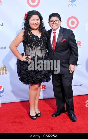 USA. Rico Rodriguez, Raini Rodriguez at arrivals for NCLR 2012 ALMA Awards, Pasadena Civic Auditorium, Pasadena, CA September 16, 2012. Photo By: Elizabeth Goodenough/Everett Collection Stock Photo