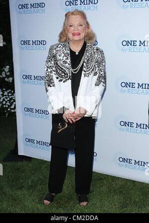 Sept. 19, 2012 - Los Angeles, California, U.S. - Gena Rowlands attends Circle of Hope Gala for One Mind for Research Gala at The Beverly Hills Hotel, Beverly Hills, CA., USA.  Stock Photo