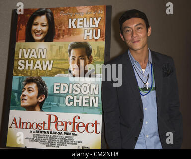 Sept. 21, 2012 - Los Angeles, California (CA, United States - Actor Edison Chen arrives at the opening of Almost Perfect in Los Angeles on Friday September 21, 2012. (Credit Image: © Ringo Chiu/ZUMAPRESS.com) Stock Photo