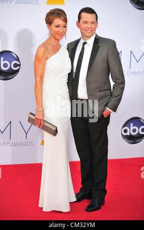 Jon Cryer Lisa Joyner arrivals64th Primetime Emmy Awards - ARRIVALS Part 2 Nokia Theatre L.A LIVE Los Angeles CA September 23 Stock Photo