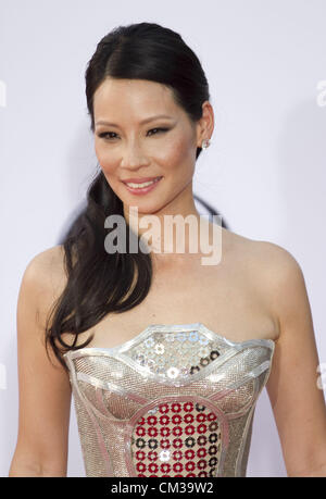 Sept. 23, 2012 - Los Angeles, California, USA - Lucy Liu at the 64th Annual Primetime Emmy Awards held at the Nokia Theatre L.A. LIVE on Sunday, September 23, 2012 in Los Angeles, California. (Credit Image: © Javier Rojas/Prensa Internacional/ZUMAPRESS.com) Stock Photo