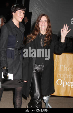 Sept. 24, 2012 - New York, New York, U.S. - Singer PATTI  SMITH and her daughter JESSE SMITH attend the Metropolitan Opera Season Opening Gala held at  Metropolitan Opera House at Lincoln Center. (Credit Image: © Nancy Kaszerman/ZUMAPRESS.com) Stock Photo