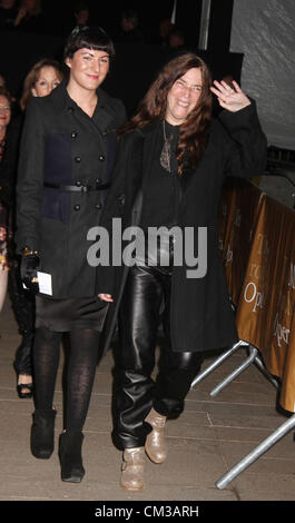 Sept. 24, 2012 - New York, New York, U.S. - Singer PATTI  SMITH and her daughter JESSE SMITH attend the Metropolitan Opera Season Opening Gala held at  Metropolitan Opera House at Lincoln Center. (Credit Image: © Nancy Kaszerman/ZUMAPRESS.com) Stock Photo