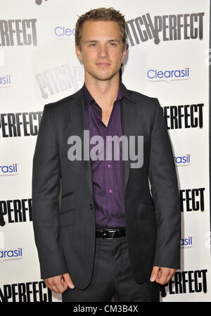 Sept. 24, 2012 - Los Angeles, California, U.S. - Freddie Stroma Attending The Los Angeles Premiere of ''Pitch Perfect'' held at  Arclight Hollywood in Hollywood, California on September 24, 2012. 2012.(Credit Image: © D. Long/Globe Photos/ZUMAPRESS.com) Stock Photo