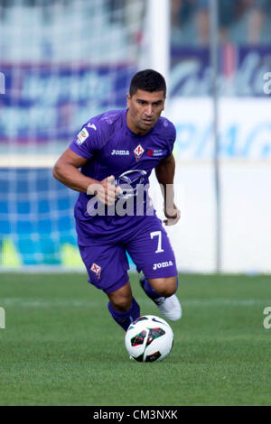 David Pizarro (Fiorentina), SEPTEMBER 16, 2012 - Football / Soccer : Italian 'Serie A' match between Fiorentina 2-0 Catania at Artemio Franchi Stadium in Firenze, Italy. (Photo by Maurizio Borsari/AFLO) Stock Photo