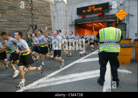 Sept. 30, 2012 - New York, New York, U.S. - Stephen Siller Tunnel to Tower run..    Â©   2012(Credit Image: © Bruce Cotler/Globe Photos/ZUMAPRESS.com) Stock Photo