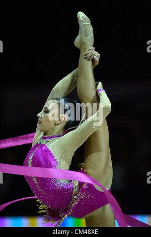 Daria Dmitrieva (RUS), SEPTEMBER 30, 2012 - Rhythmic Gymnastics : AEON CUP 2012 Worldwide R.G. Club Championships at 1st Yoyogi Gymnasium, Tokyo, Japan. (Photo by Jun Tsukida/AFLO SPORT) [0003] Stock Photo