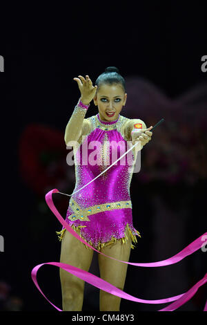 Daria Dmitrieva (RUS), SEPTEMBER 30, 2012 - Rhythmic Gymnastics : AEON CUP 2012 Worldwide R.G. Club Championships at 1st Yoyogi Gymnasium, Tokyo, Japan. (Photo by Jun Tsukida/AFLO SPORT) [0003] Stock Photo