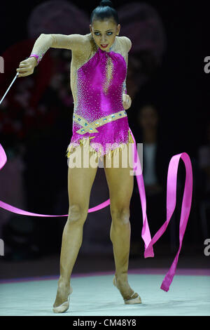 Daria Dmitrieva (RUS), SEPTEMBER 30, 2012 - Rhythmic Gymnastics : AEON CUP 2012 Worldwide R.G. Club Championships at 1st Yoyogi Gymnasium, Tokyo, Japan. (Photo by Jun Tsukida/AFLO SPORT) [0003] Stock Photo