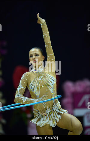 Daria Dmitrieva (RUS), SEPTEMBER 30, 2012 - Rhythmic Gymnastics : AEON CUP 2012 Worldwide R.G. Club Championships at 1st Yoyogi Gymnasium, Tokyo, Japan. (Photo by Jun Tsukida/AFLO SPORT) [0003] Stock Photo