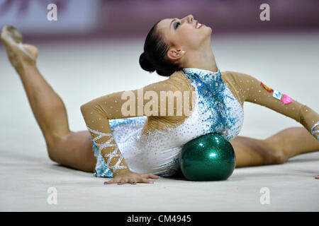 Daria Dmitrieva (RUS), SEPTEMBER 30, 2012 - Rhythmic Gymnastics : AEON CUP 2012 Worldwide R.G. Club Championships at 1st Yoyogi Gymnasium, Tokyo, Japan. (Photo by Jun Tsukida/AFLO SPORT) [0003] Stock Photo